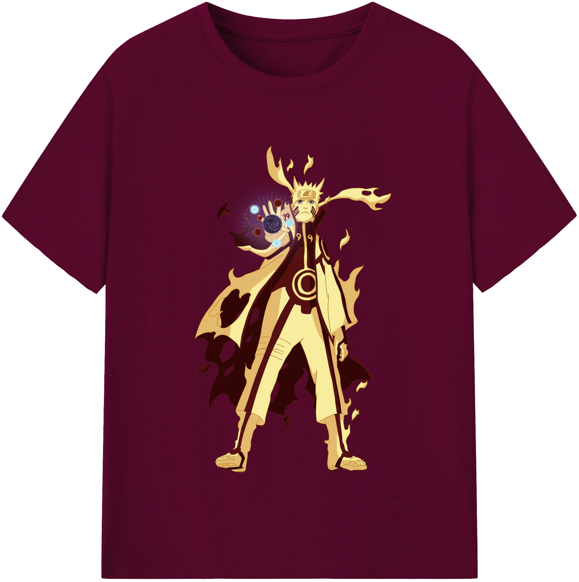 NARUTO -ナルト- うずまき ナルト Uzumaki Naruto レディースカジュアルプリントTシャツ（綿100％）
